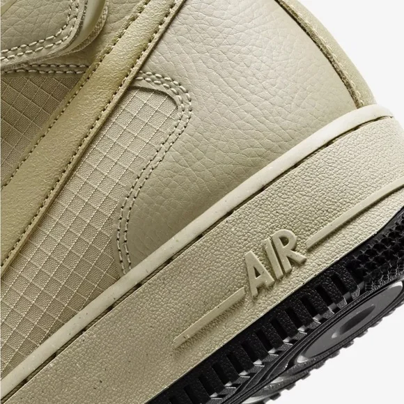 MEN'S NIKE AIR FORCE 1 MID '07 FB8881-200 NEUTRAL OLIVE / BLACK SIZE 14 - Picture 12 of 12